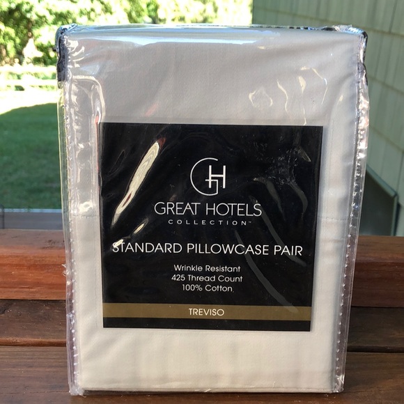 Luxury Pillowcase Set 425 Thread Count Silver New - Picture 1 of 3